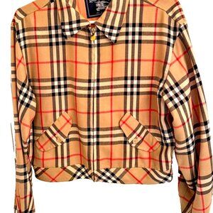 Very Rare~Burberry's 100% Wool Light Weight Jacket Size 6